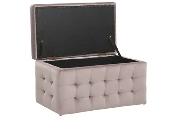 Fotpall Michigan Rosa - Rosa - Möbler - Fåtölj & stolar - Pall & puff - Fotpallar