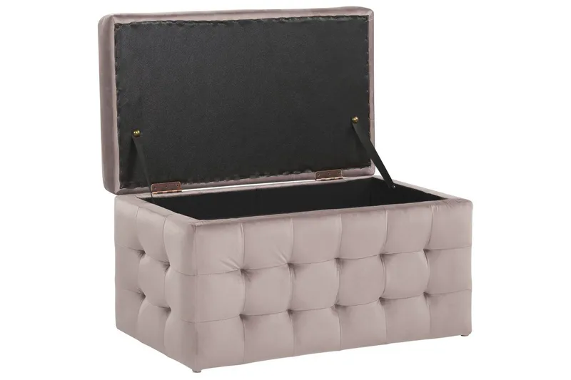 Fotpall Michigan Rosa - Rosa - Möbler - Fåtölj & stolar - Pall & puff - Fotpallar