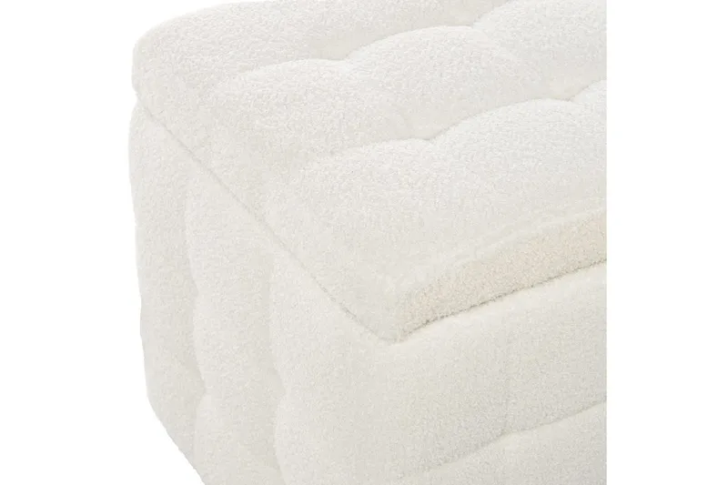 Fotpall Michigan Vit - Vit - Möbler - Fåtölj & stolar - Pall & puff - Fotpallar