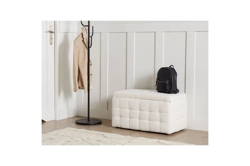 Fotpall Michigan Vit - Vit - Möbler - Fåtölj & stolar - Pall & puff - Fotpallar