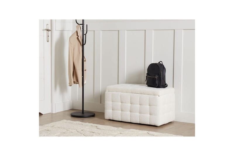 Fotpall Michigan Vit - Vit - Möbler - Fåtölj & stolar - Pall & puff - Fotpallar