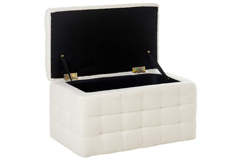 Fotpall Michigan Vit - Vit - Möbler - Fåtölj & stolar - Pall & puff - Fotpallar