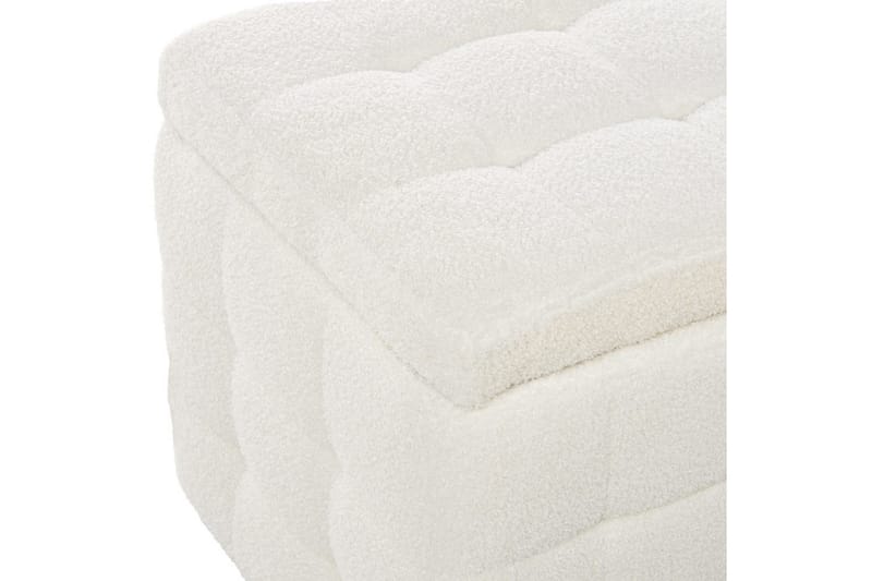 Fotpall Michigan Vit - Vit - Möbler - Fåtölj & stolar - Pall & puff - Fotpallar