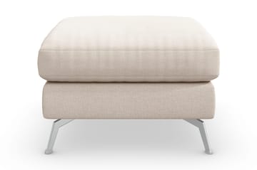 Ocean Lyx Fotpall - Beige/Krom - Möbler - Fåtölj & stolar - Pall & puff - Fotpallar
