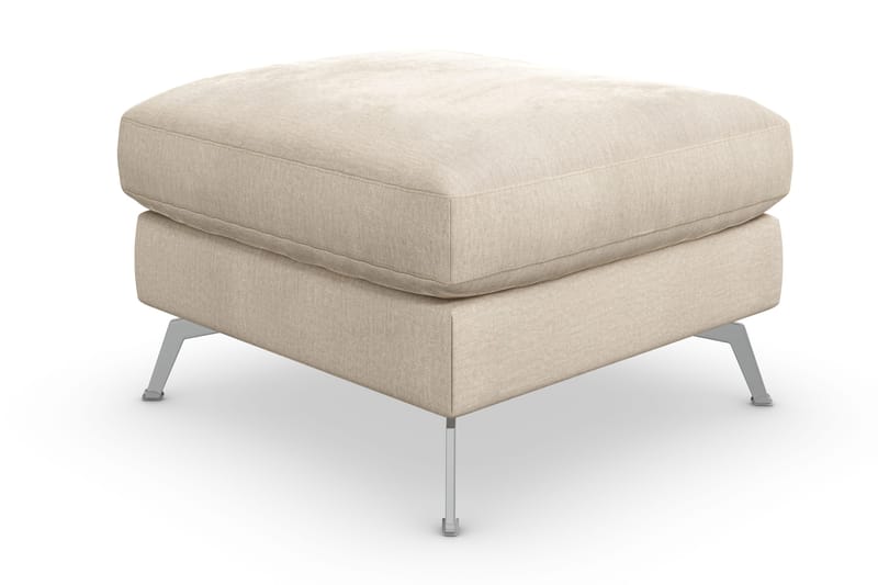 Ocean Lyx Fotpall - Beige/Sammet - Möbler - Fåtölj & stolar - Pall & puff - Fotpallar