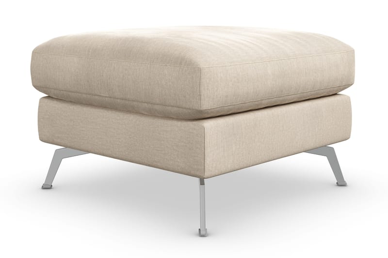 Ocean Lyx Fotpall - Beige/Sammet - Möbler - Fåtölj & stolar - Pall & puff - Fotpallar