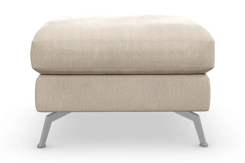 Ocean Lyx Fotpall - Beige/Sammet - Möbler - Fåtölj & stolar - Pall & puff - Fotpallar