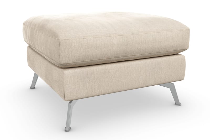 Ocean Lyx Fotpall - Beige/Sammet - Möbler - Fåtölj & stolar - Pall & puff - Fotpallar