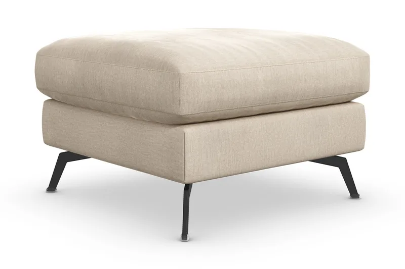 Ocean Lyx Fotpall - Beige/Sammet - Möbler - Fåtölj & stolar - Pall & puff - Fotpallar