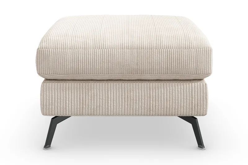 Ocean Lyx Fotpall - Beige/Svart - Möbler - Fåtölj & stolar - Pall & puff - Fotpallar