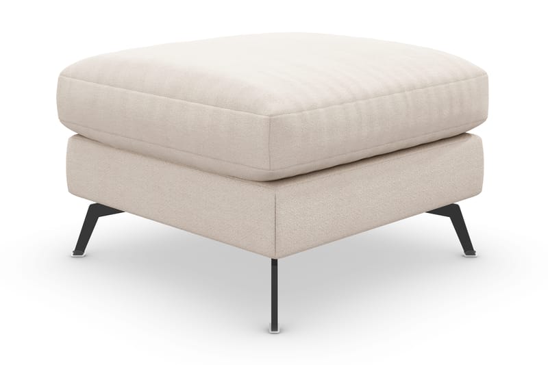 Ocean Lyx Fotpall - Beige/Svart - Möbler - Fåtölj & stolar - Pall & puff - Fotpallar