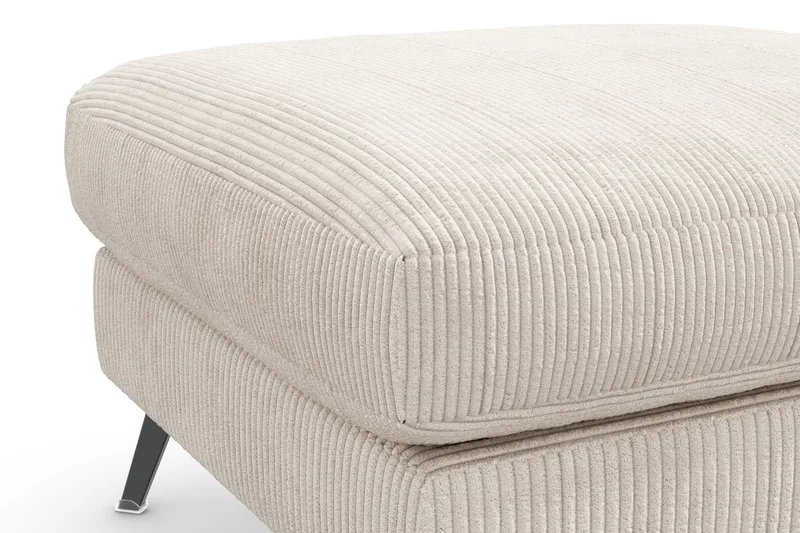 Ocean Lyx Fotpall - Beige/Svart - Möbler - Fåtölj & stolar - Pall & puff - Fotpallar