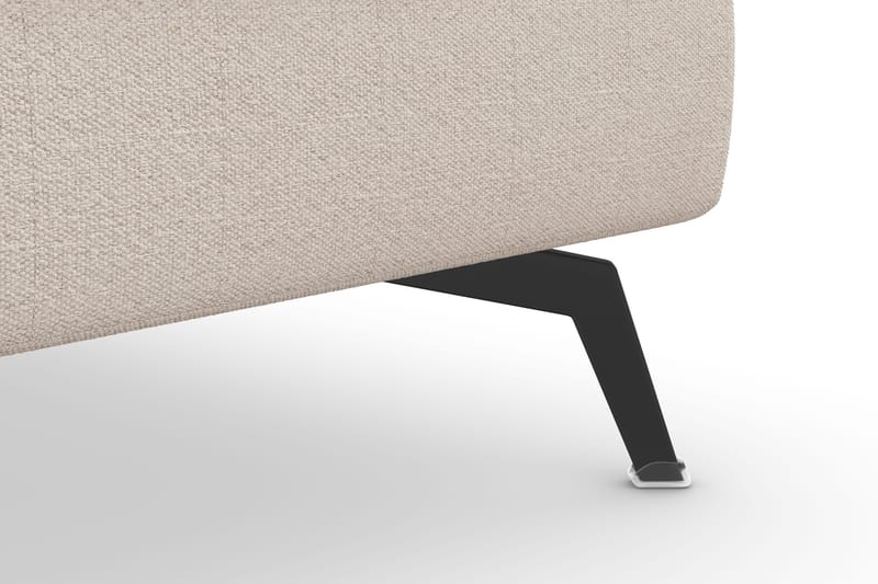 Ocean Lyx Fotpall - Beige/Svart - Möbler - Fåtölj & stolar - Pall & puff - Fotpallar