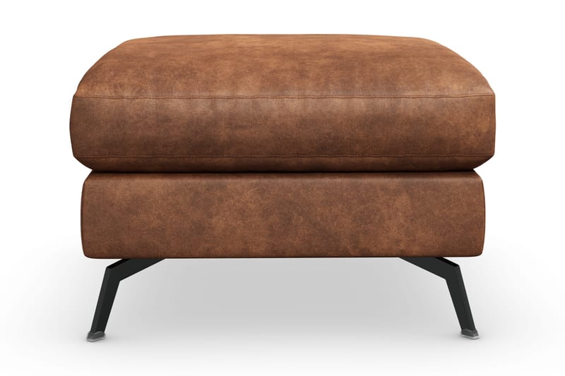 Ocean Lyx Fotpall - Brun/Läder - Möbler - Fåtölj & stolar - Pall & puff - Fotpallar