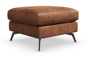 Ocean Lyx Fotpall - Brun/Läder - Möbler - Fåtölj & stolar - Pall & puff - Fotpallar