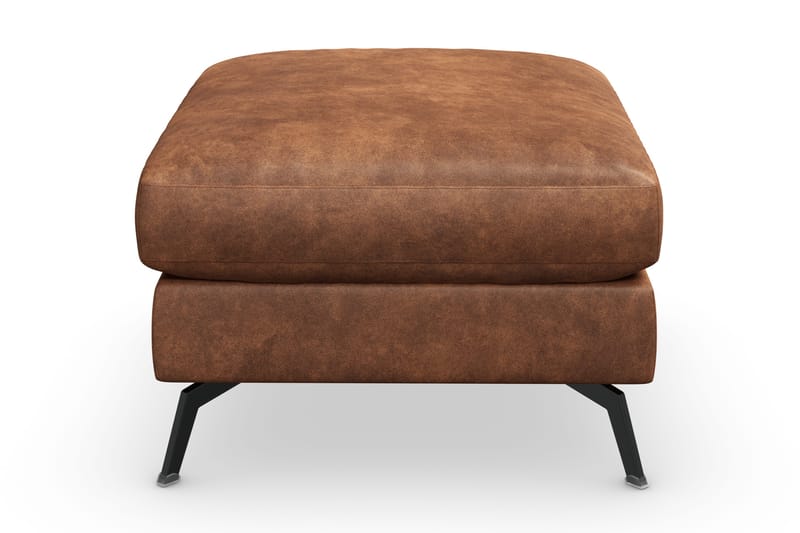 Ocean Lyx Fotpall - Brun/Läder - Möbler - Fåtölj & stolar - Pall & puff - Fotpallar