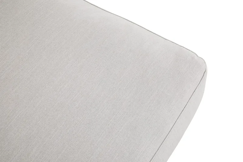 Ocean Lyx Fotpall - Linnebeige , Svarta Ben - Möbler - Fåtölj & stolar - Pall & puff - Fotpallar