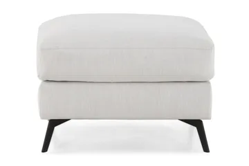 Ocean Lyx Fotpall - Linnebeige , Svarta Ben - Möbler - Fåtölj & stolar - Pall & puff - Fotpallar