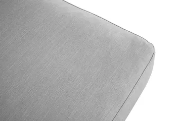 Ocean Lyx Fotpall - Linnegrå, Krom Ben - Möbler - Fåtölj & stolar - Pall & puff - Fotpallar