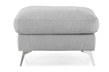 Ocean Lyx Fotpall - Linnegrå, Krom Ben - Möbler - Fåtölj & stolar - Pall & puff - Fotpallar