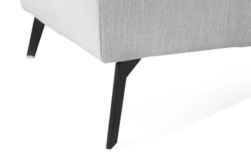 Ocean Lyx Fotpall - Linnegrå, Svarta Ben - Möbler - Fåtölj & stolar - Pall & puff - Fotpallar