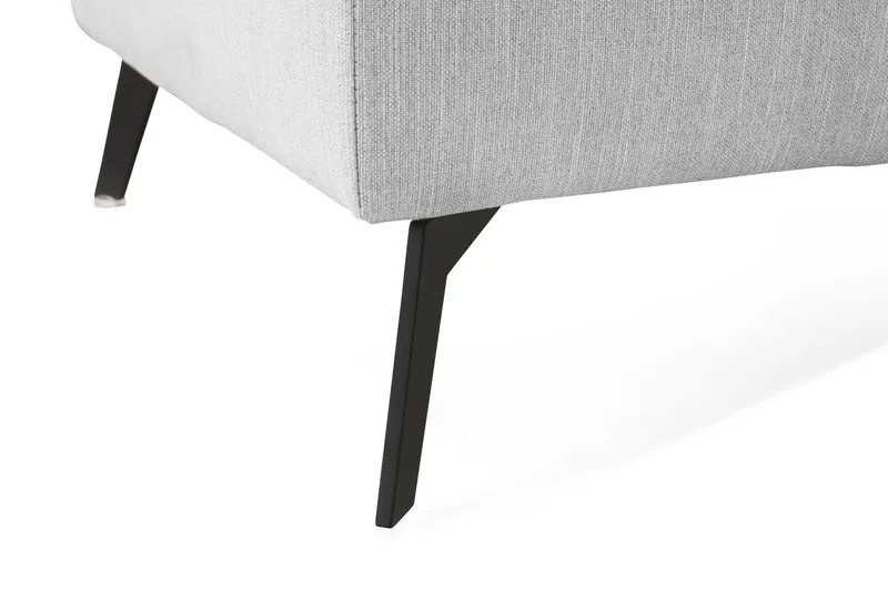 Ocean Lyx Fotpall - Linnegrå, Svarta Ben - Möbler - Fåtölj & stolar - Pall & puff - Fotpallar