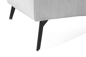 Ocean Lyx Fotpall - Linnegrå, Svarta Ben - Möbler - Fåtölj & stolar - Pall & puff - Fotpallar