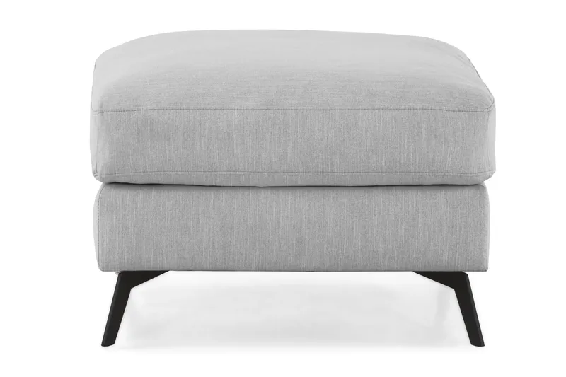 Ocean Lyx Fotpall - Linnegrå, Svarta Ben - Möbler - Fåtölj & stolar - Pall & puff - Fotpallar