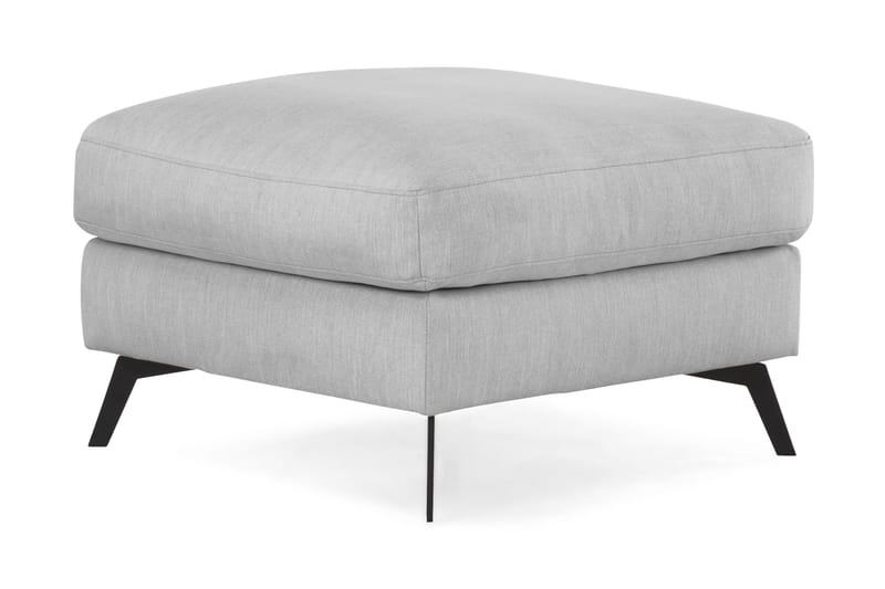 Ocean Lyx Fotpall - Linnegrå, Svarta Ben - Möbler - Fåtölj & stolar - Pall & puff - Fotpallar