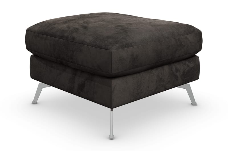 Ocean Lyx Fotpall - Mörkgrå/Sammet - Möbler - Fåtölj & stolar - Pall & puff - Fotpallar