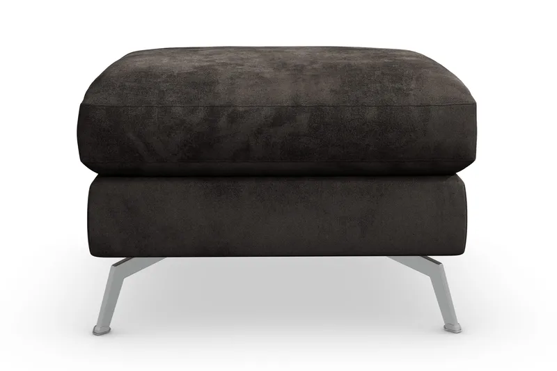 Ocean Lyx Fotpall - Mörkgrå/Sammet - Möbler - Fåtölj & stolar - Pall & puff - Fotpallar