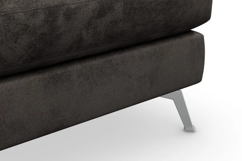 Ocean Lyx Fotpall - Mörkgrå/Sammet - Möbler - Fåtölj & stolar - Pall & puff - Fotpallar