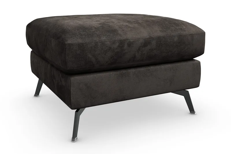 Ocean Lyx Fotpall - Mörkgrå/Sammet - Möbler - Fåtölj & stolar - Pall & puff - Fotpallar