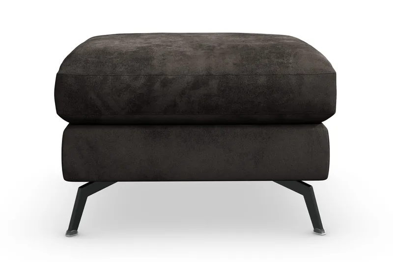 Ocean Lyx Fotpall - Mörkgrå/Sammet - Möbler - Fåtölj & stolar - Pall & puff - Fotpallar