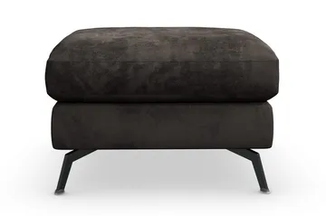 Ocean Lyx Fotpall - Mörkgrå/Sammet - Möbler - Fåtölj & stolar - Pall & puff - Fotpallar
