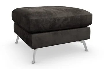 Ocean Lyx Fotpall - Mörkgrå/Sammet - Möbler - Fåtölj & stolar - Pall & puff - Fotpallar