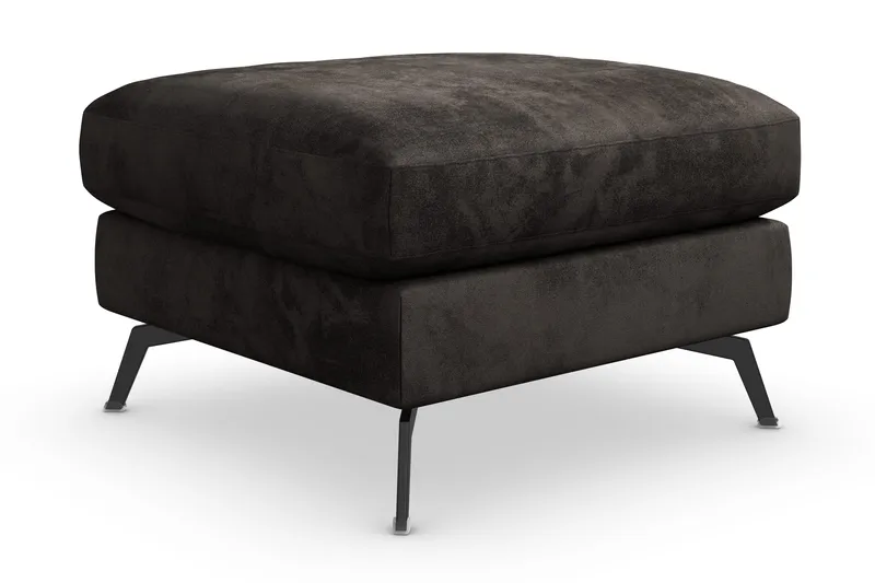 Ocean Lyx Fotpall - Mörkgrå/Sammet - Möbler - Fåtölj & stolar - Pall & puff - Fotpallar