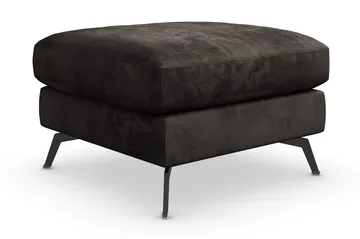 Ocean Lyx Fotpall - Mörkgrå/Sammet - Möbler - Fåtölj & stolar - Pall & puff - Fotpallar