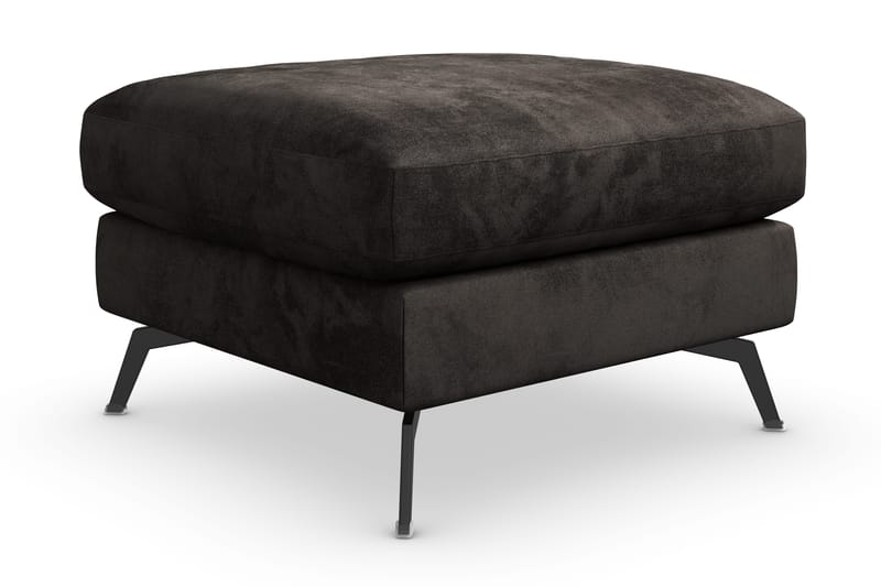 Ocean Lyx Fotpall - Mörkgrå/Sammet - Möbler - Fåtölj & stolar - Pall & puff - Fotpallar