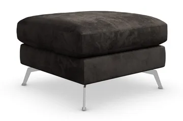 Ocean Lyx Fotpall - Mörkgrå/Sammet - Möbler - Fåtölj & stolar - Pall & puff - Fotpallar