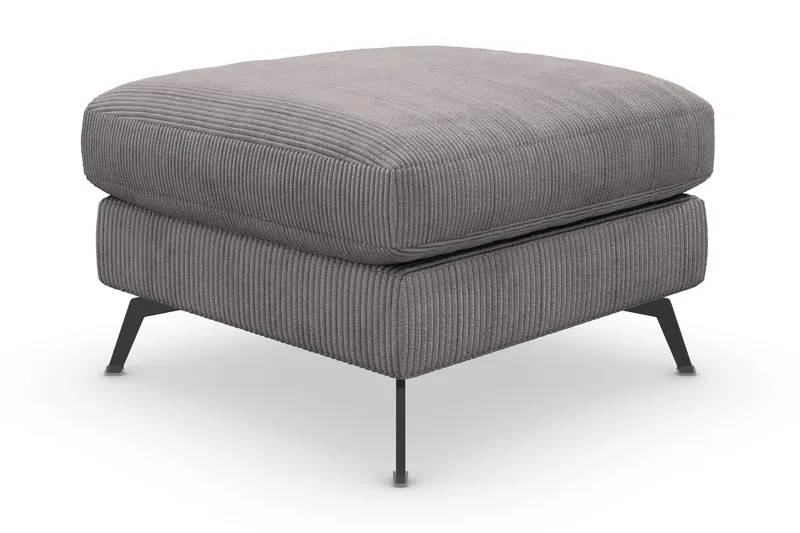 Ocean Lyx Fotpall - Mörkgrå/Svart - Möbler - Fåtölj & stolar - Pall & puff - Fotpallar