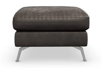 Ocean Lyx Fotpall - Svart/Läder - Möbler - Fåtölj & stolar - Pall & puff - Fotpallar