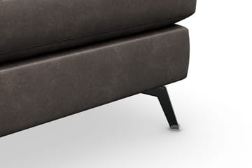 Ocean Lyx Fotpall - Svart/Läder - Möbler - Fåtölj & stolar - Pall & puff - Fotpallar