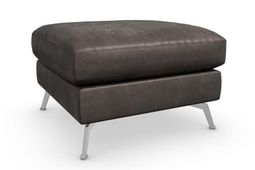 Ocean Lyx Fotpall - Svart/Läder - Möbler - Fåtölj & stolar - Pall & puff - Fotpallar