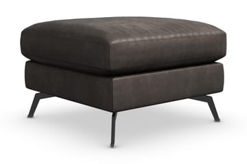 Ocean Lyx Fotpall - Svart/Läder - Möbler - Fåtölj & stolar - Pall & puff - Fotpallar