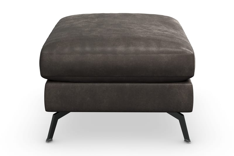 Ocean Lyx Fotpall - Svart/Läder - Möbler - Fåtölj & stolar - Pall & puff - Fotpallar
