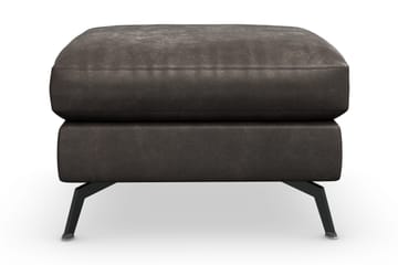 Ocean Lyx Fotpall - Svart/Läder - Möbler - Fåtölj & stolar - Pall & puff - Fotpallar