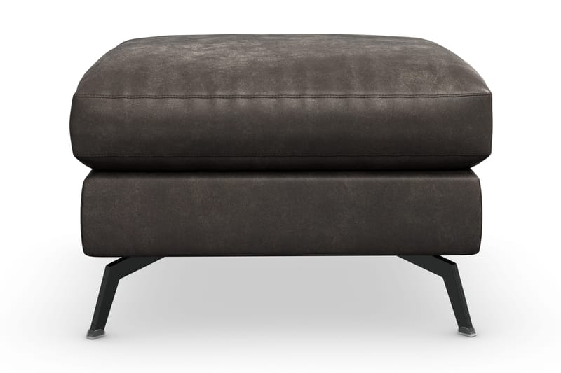 Ocean Lyx Fotpall - Svart/Läder - Möbler - Fåtölj & stolar - Pall & puff - Fotpallar