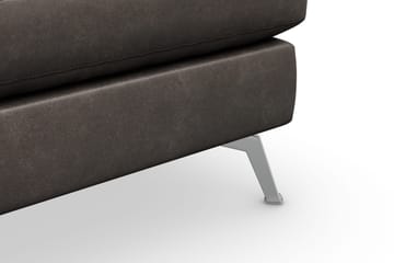 Ocean Lyx Fotpall - Svart/Läder - Möbler - Fåtölj & stolar - Pall & puff - Fotpallar