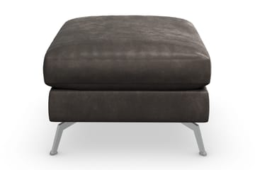 Ocean Lyx Fotpall - Svart/Läder - Möbler - Fåtölj & stolar - Pall & puff - Fotpallar